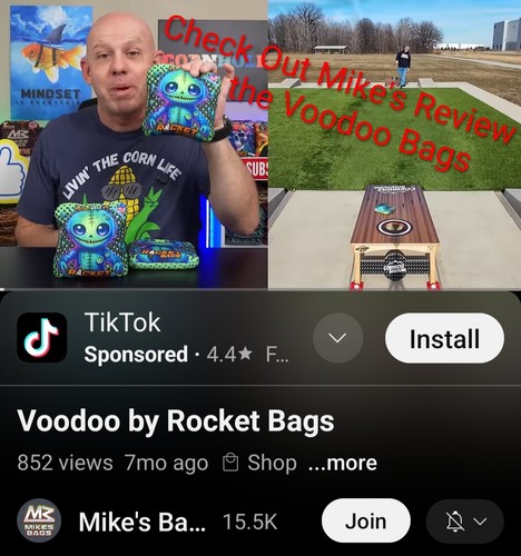 VooDoo Blackout Cornhole Bags / *controlla le altre mie borse in vendita - Foto 8 di 8