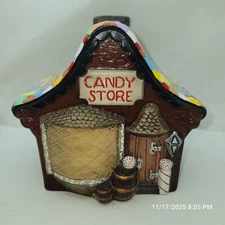 Holland Mold Ceramic Candy Store Bank Christmas Display Signed Dated 1980
