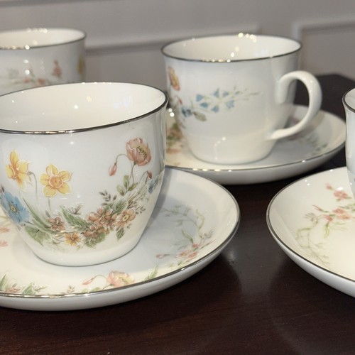 PREMIERE FINE CHINA BERKSHIRE MD104 Coffee Tea Cups & Saucers Set of 8. - Picture 24 of 24