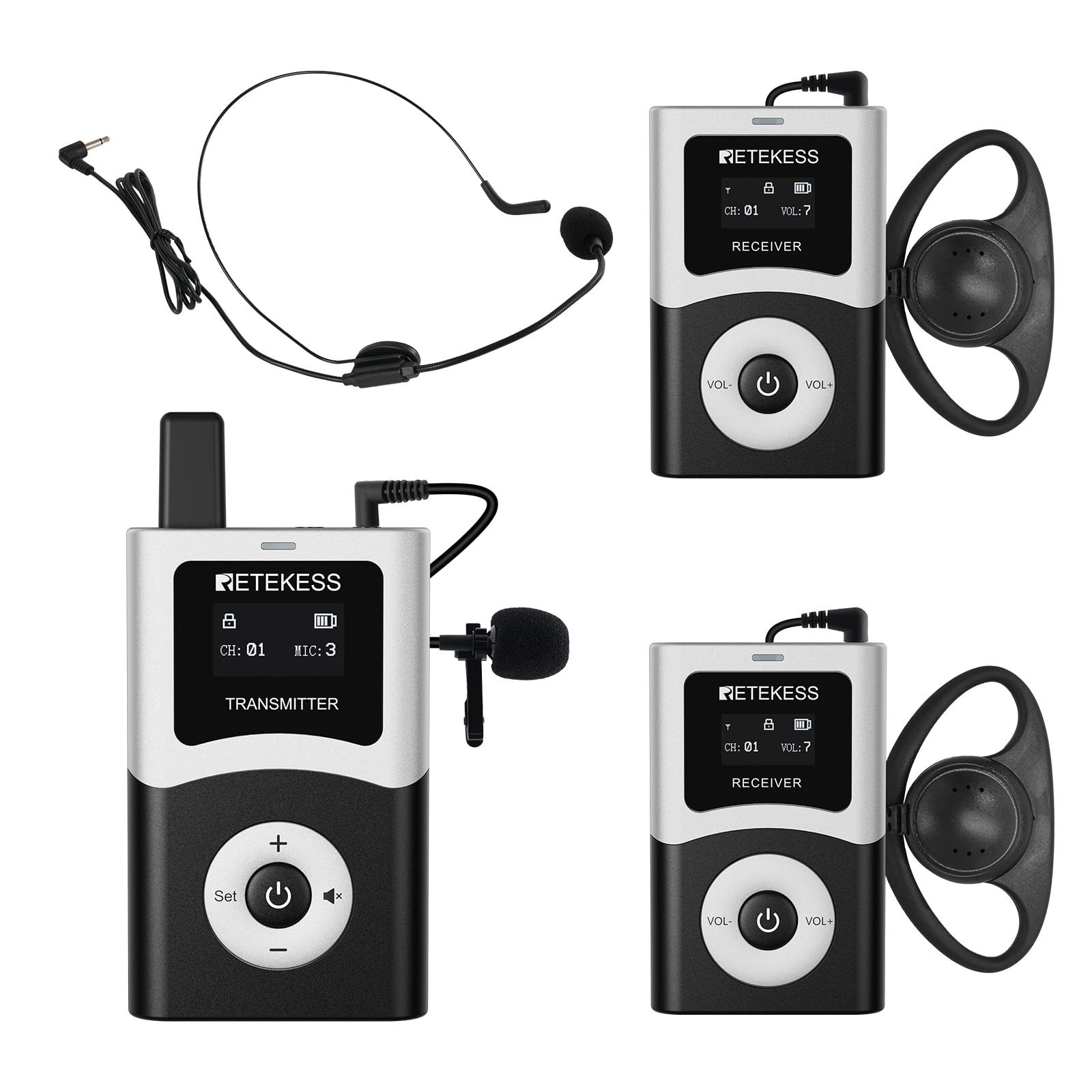 T130u(4nd gen t130) whisper tour guide system, tour guide microphone and spea...