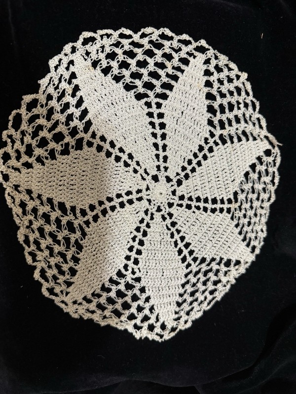 Handmade Biege Crochet Doily 