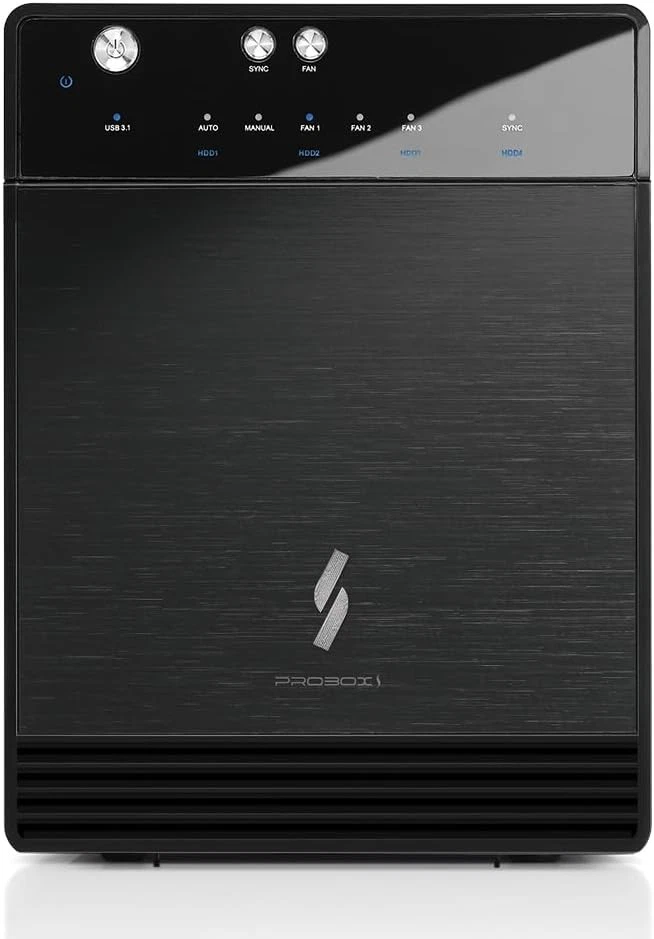 10Gbps USB-C 4 Bay Hard Drive Enclosure - 30TB Capacity - Image 4 of 4