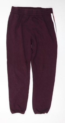 DKNY Sport Jogginghose Damen Burgund Größe L Baumwollmischung