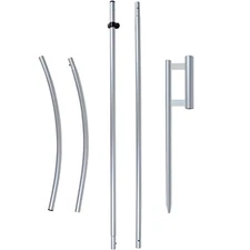 Swooper Flag Hardware, Feather Flag Pole Set and Ground Spike, 11FT Swooper F...