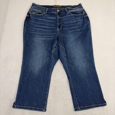 Judy Blue Jeans Size 20W Blue Medium Wash Skinny Fit Capri Plus Size Charity