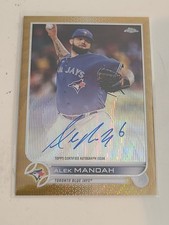 2022 Topps Chrome Alek Manoah Gold Wave Refractor SSP Auto /50