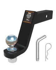 2 in Heavy Duty Steel Receiver Hitch, Fits 2 in 6 Inch Ball Hitch with Pin