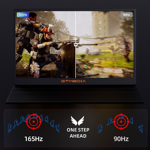 GTMEDIA Portable Monitor IPS LCD FHD FreeSync HDMI/USBC 165Hz 2.5K Gaming Screen - Picture 5 of 19