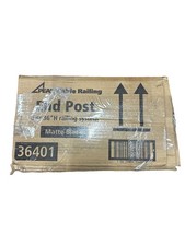 PEAK - 36401 36 po Kit de poteaux d'extrémité en aluminium H noir mat