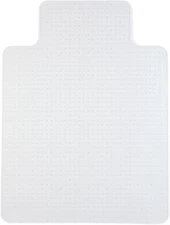 Office Chair Mat, Clear Floor Mats with Lip, Flat-Pile Carpets, Extended Under-D
