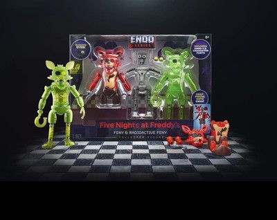 Five Nights at Freddy s Endo-01 Classic Foxy and Radioactive Foxy - IN HAND