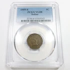 1909 S PCGS VG8 - Indian Head Penny Cent 1c US Coin #60455A