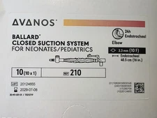 NEW LOT OF 19 BALLARD CLOSED SUCTION SYSTEM NEONATES/PEDIATRICS REF