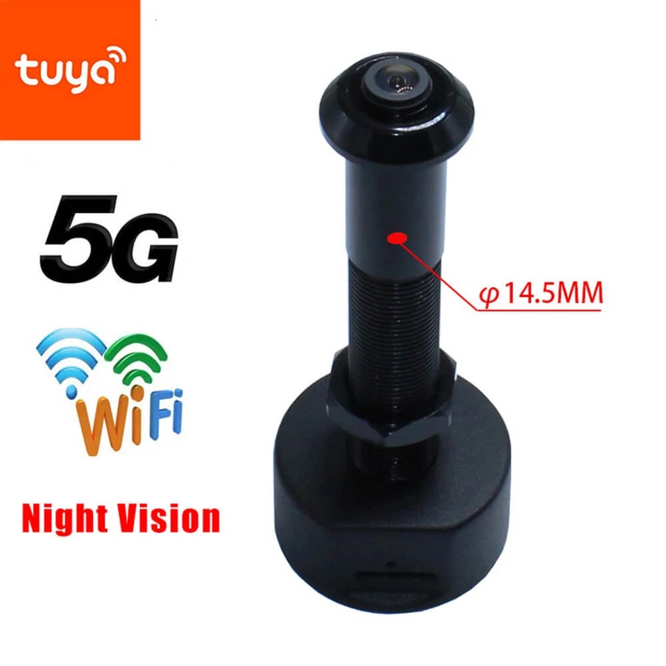 Tuya WIFI Smart Peephole Camera 1080P 170° Wide Angle Lens Support 5G/2.4G NEW - Image 2 of 4
