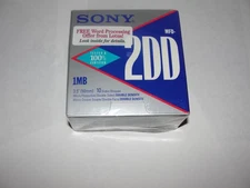 1 Pk Sony 2HD IBM Formatted HD Floppy Diskettes 3.5" 1.44MB 10MFD-2HD New