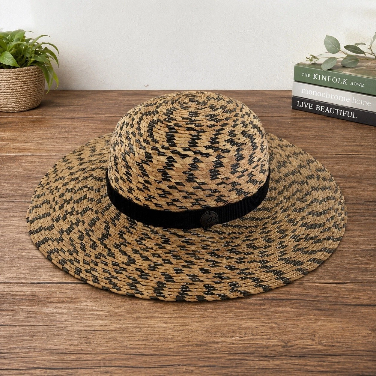 Tula Laurel Straw Hat Wide Brim Fair Trade Eco Friendly UPF 50+ Summer Beach Hat