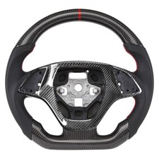 Carbon Fiber Steering Wheel for Chevrolet Corvette C7 ZR1 2014-2019 with CF Trim