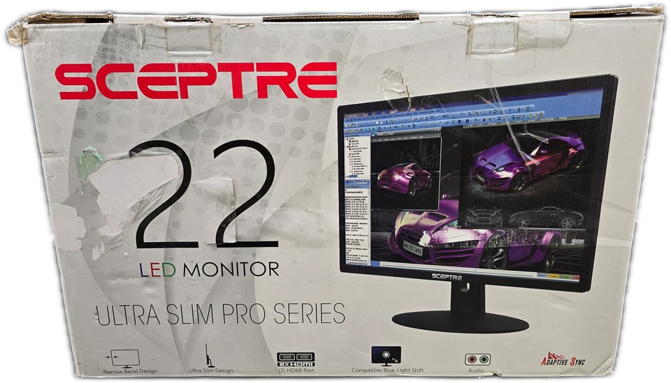 Sceptre E229W-19203RT 22" 1080p 75Hz Monitor - Image 3 of 4