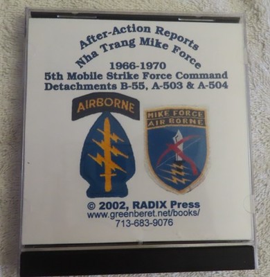 Vietnam After-Action Reports Nja Trang Mike Force 1966-1970 CD-ROM  Radix Press
