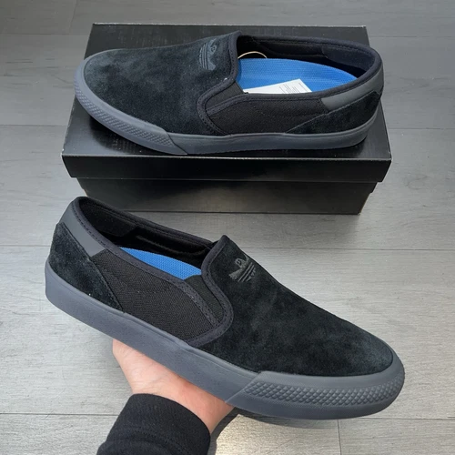 NEW Adidas Shmoofoil Slip On Men’s SB Skateboard Skate Sneakers Black IE0658
