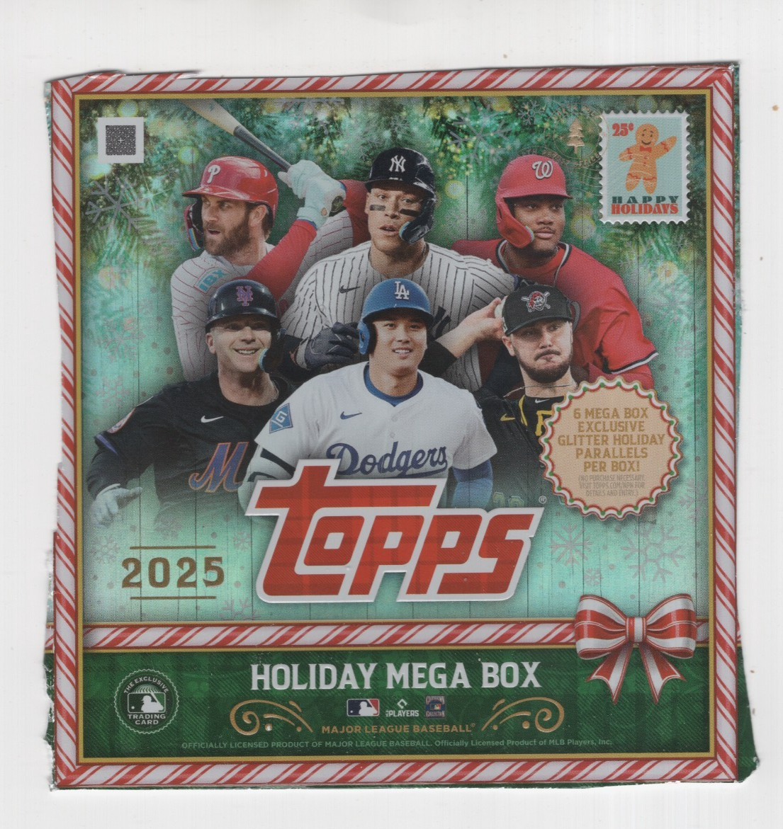 2025 TOPPS HOLIDAY BASEBALL BLUE METALLIC GLITTER FOIL #H1-H200