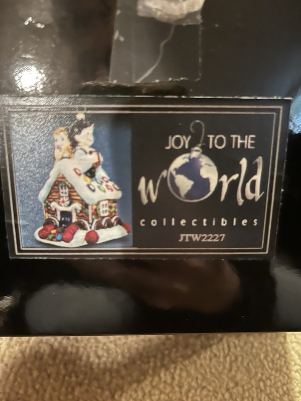 Joy To The World SWEET TOOTH Ornament, Gingerbread House NIB
