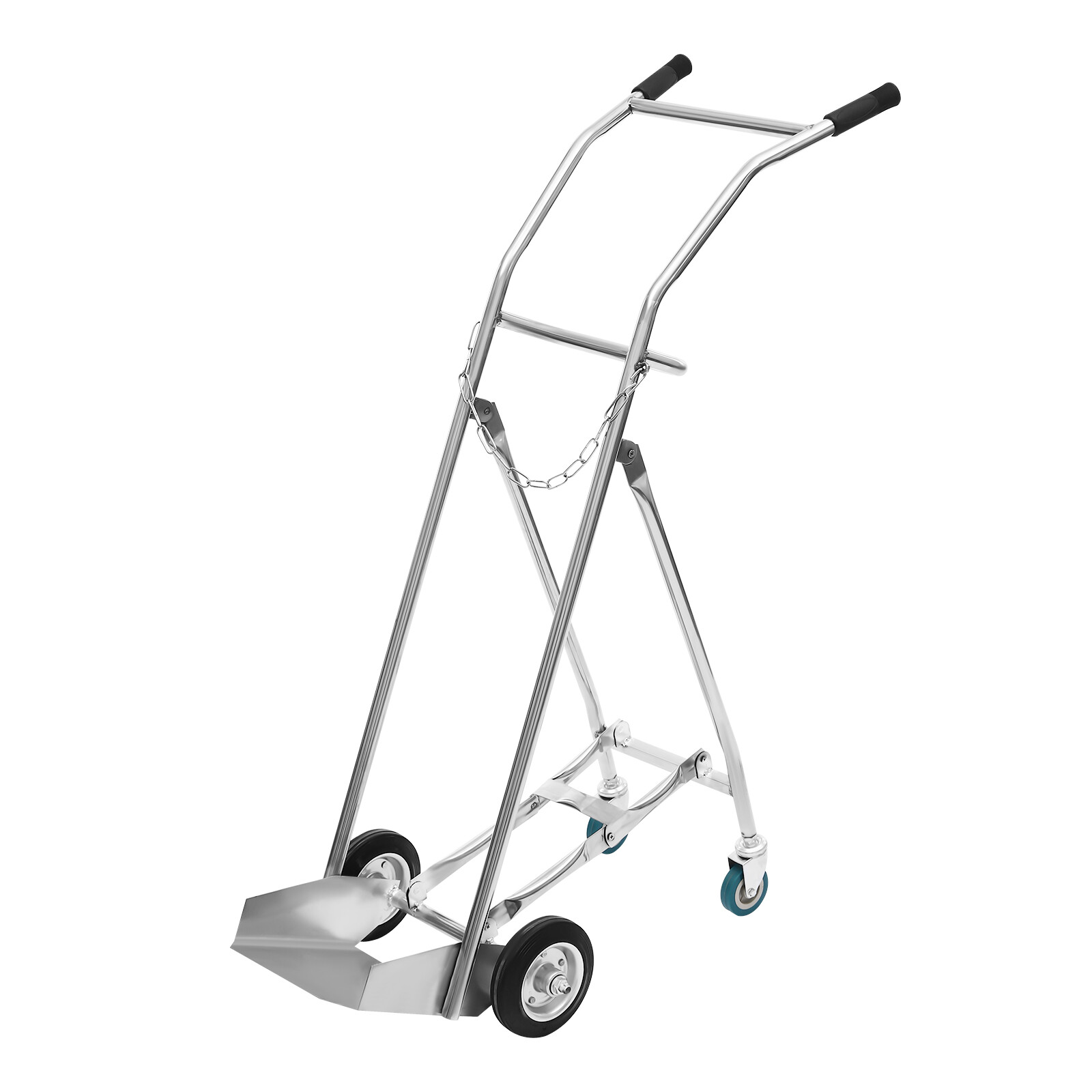 Oxygen Tank Cart Dolly Freestanding Oxygen Cylinder Cart Bottom Tray Trolley