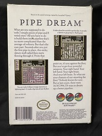 Pipe Dream CIB NES Nintendo Authentic Tested Working Free Shipping video game