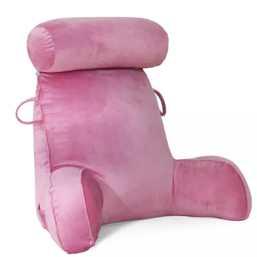 Armrest Reading Pillow Back Against TV Bed Rest Memory Foam With Arm Support US - Picture 4 of 9
