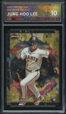 2024 Topps Finest #282 Jung Hoo Lee Gold Refractor 10/20 RC CCG 10