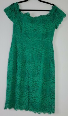 BB Dakota Women's Lace Green Dress Size 10 Zip Back NWOT