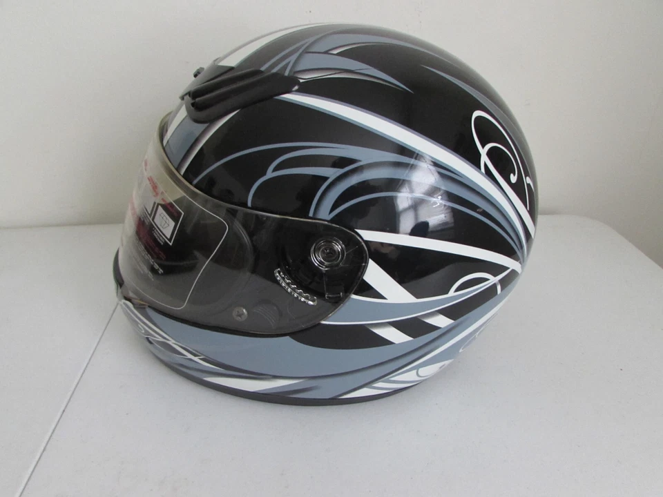Men's or Women's Hawk Full Face Helmet Small Size 55-56cm Vents Gray Multi color - Image 3 of 4