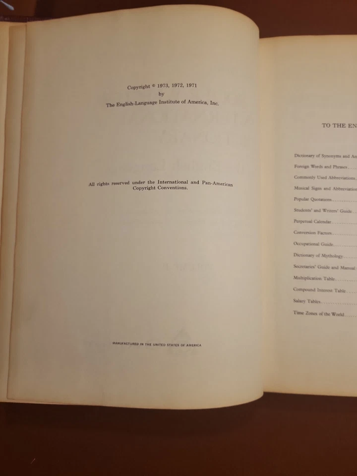 LARGE Webster's New International Dictionary of English Language  2 Volumes 1973 - Image 4 of 4