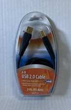 Handy 3ft Usb 2.0 Printer Cable New