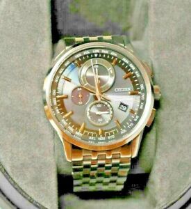 Citizen Eco Drive Radio Controlled Solar Gent S Wristwatch Gn 4w S 12g Ebay