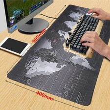 900 400 MM Anti-Slip Rubber World Map Office Speed Game Mouse Pad Mat Large XXL