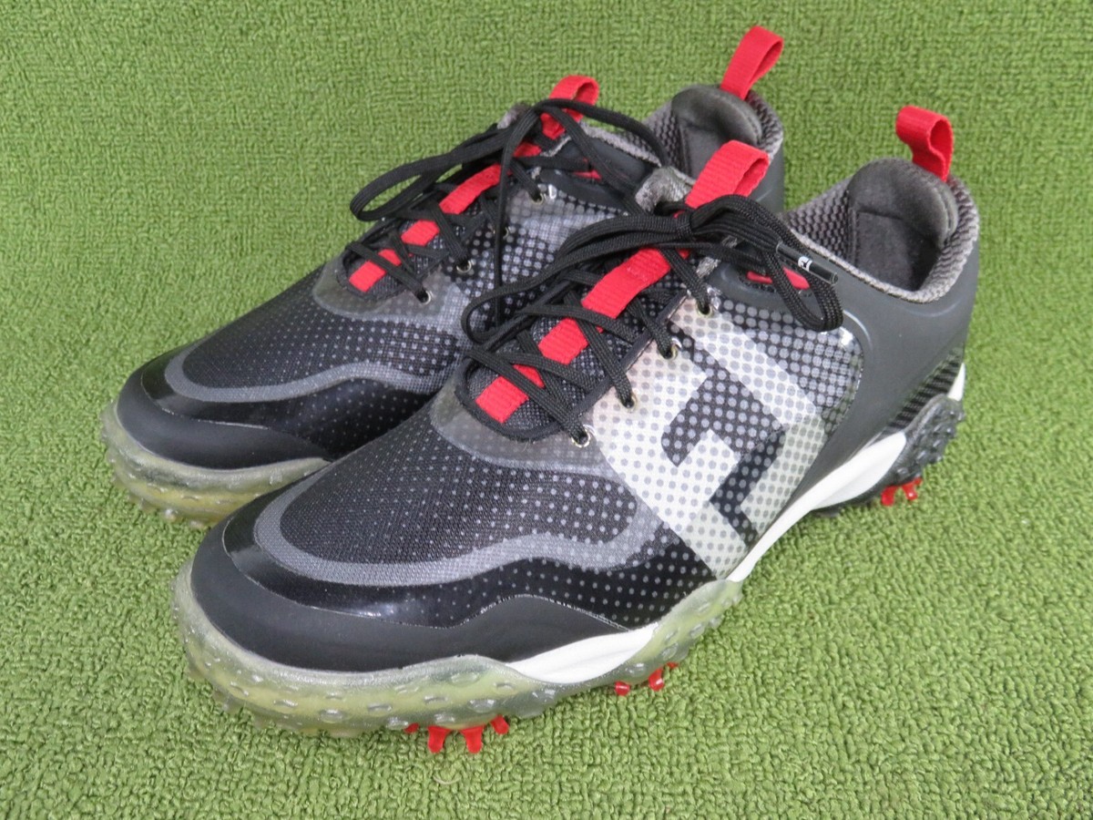 FootJoy Freestyle Golf Shoes Mens 13 M Flex Zone Spiked Black Red 57333 Flex - FootJoy main image 4