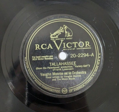 Vaughn Monroe TALLAHASSEE / I WISH I DIDN'T LOVE YOU SO 78 RPM