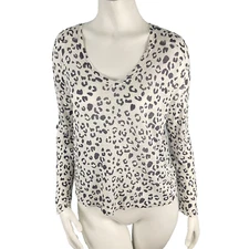 Rails Women's "Sami" Linen Knit Long Sleeve V-neck Casual Shirt Top Size Small