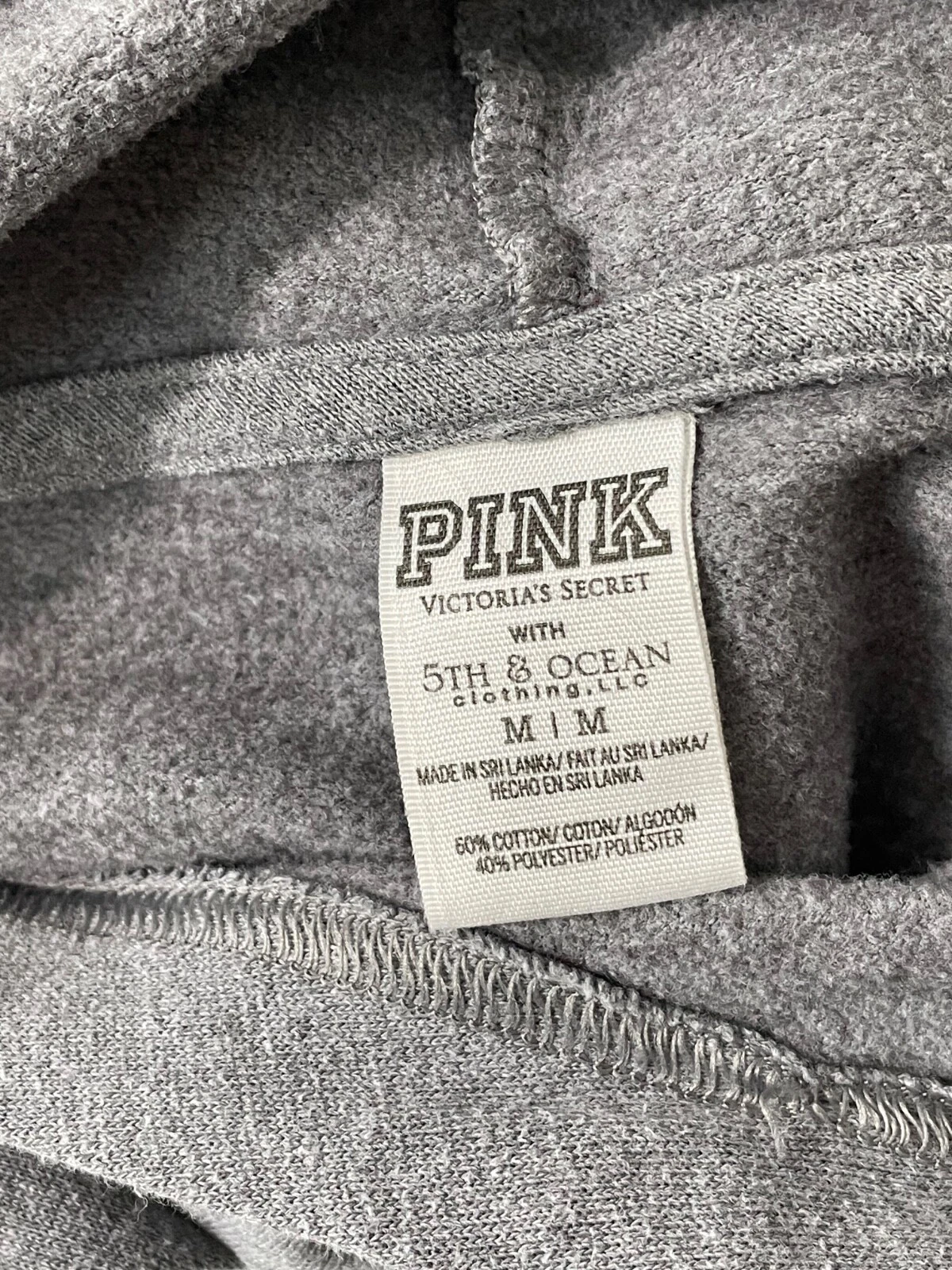 UNDERCOVER Felpa con cappuccio Victoria's Secret ROSA Michigan State Spartans logo (M) e maglietta (S)