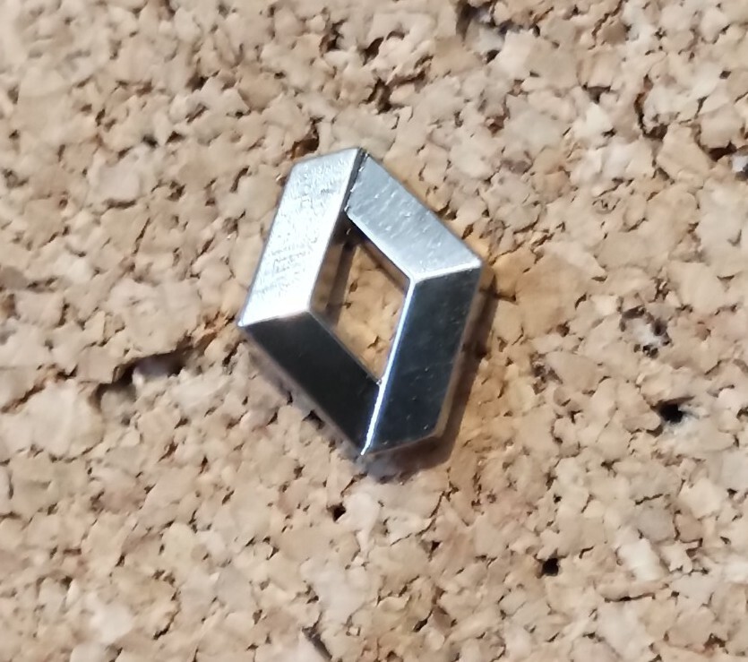 Renault Sofrec Paris France car logo enamel brand pin badge