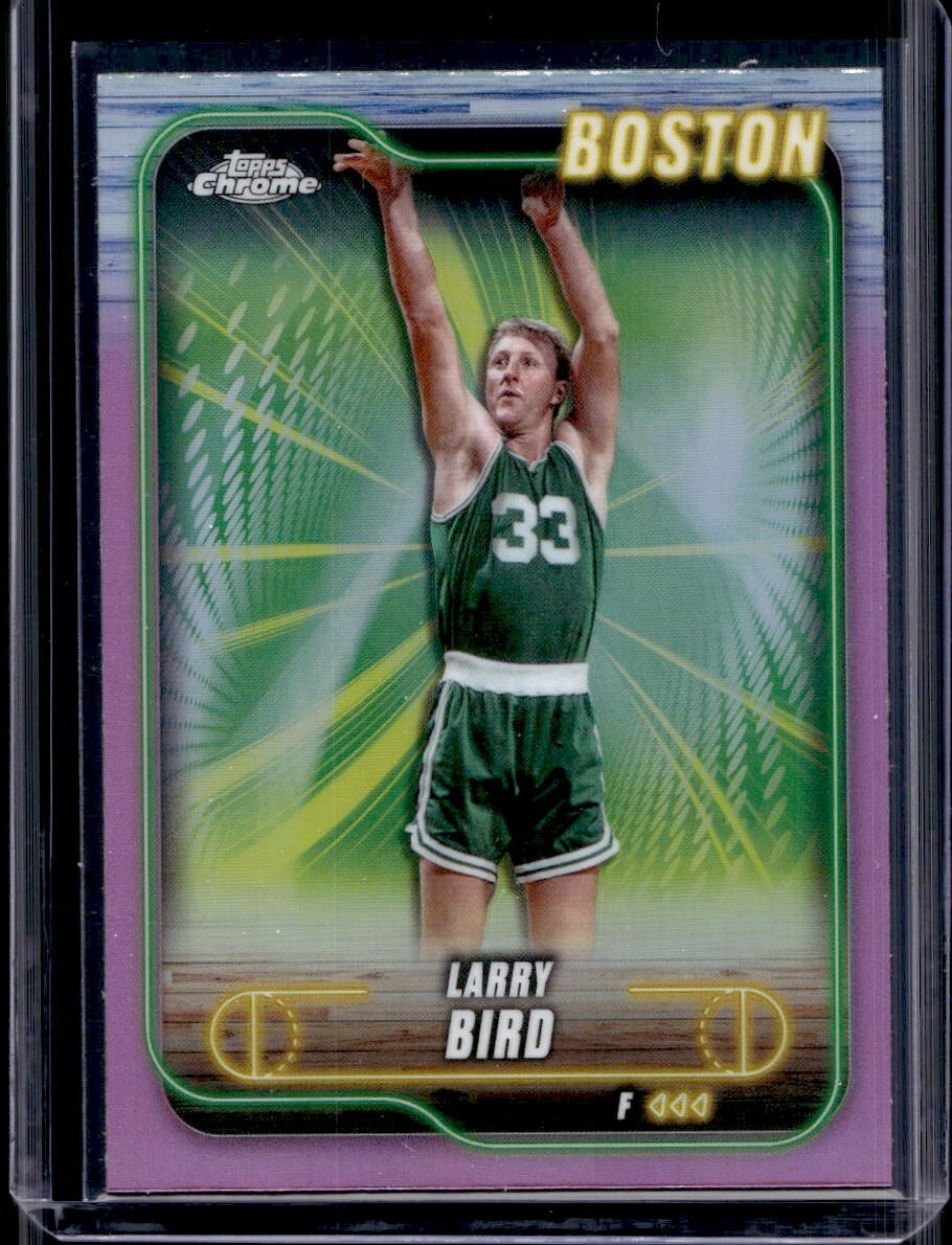 2024-25 Topps Chrome Basketball - #32 Larry Bird (Pink Refractor