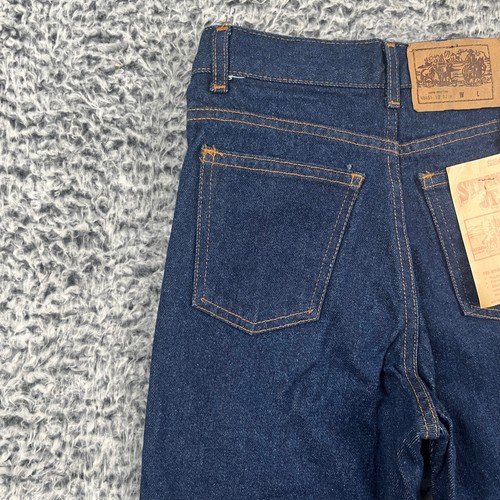 Vintage 80s Sears Jeans Boys 12 Slim Dark Blue Straight Deadstock USA Retro - Picture 5 of 18