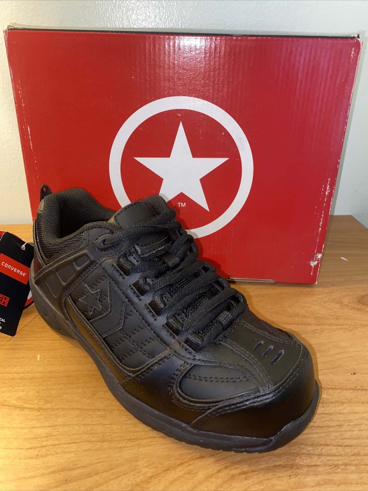 Converse Womens Steel Toe Black Slip 