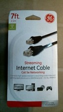 GE 33763 7' Streaming Interent Cable, Cat 5e Networking, FREE SHIPPING