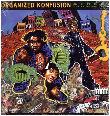 洋楽 Organized Konfusion Stress LP 1994 Organized Konfusion - Stress: The Extinction Agenda '94 LP US ORG