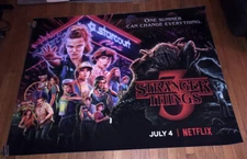 NETFLIX STRANGER THINGS SEASON 3 5FT SUBWAY POSTER ELEVEN DEMOGORGON CAST