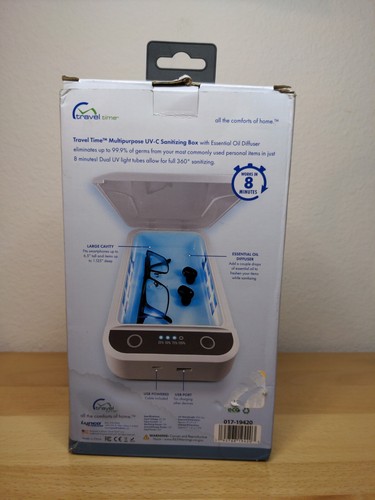 Sanitizing Case Multipurpose UV-C USB Powered w Auto Shut-off Multi-Use - 第 2/4 張圖片