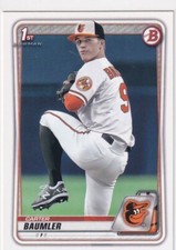 2020 Bowman 1st Rookie Carter Baumler Baltimore Orioles Rookie FR21144