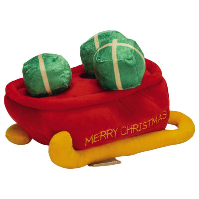 Beeztees Hundespielzeug Weihnachten Hide 'n' Seek Schlitten 23x12,5cm Plüsch